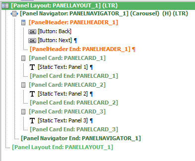A Panel Navigator with a Header